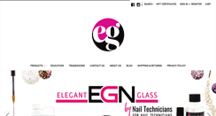Desktop Screenshot of elegantglassnails.com